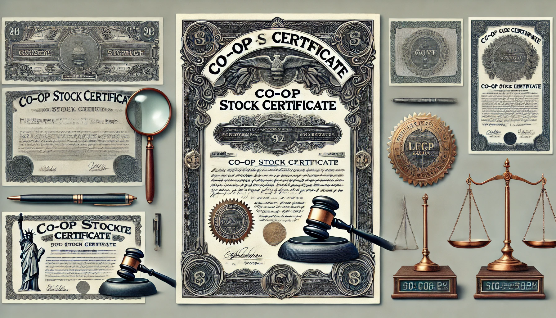 what does a co op stock certificate look like